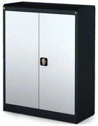 Antystatyczna dwudrzwiowa szafa półkowa ESD, 2 półki, 1170 x 920 x 500 mm