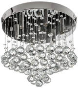 LAMPA KRYSZTAŁOWA SUFITOWA PLAFON KRYSZTAŁ APP786-6C CHROM