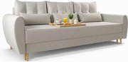 Beżowa sofa rozkładana W4-F40
