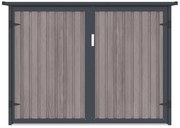 Schowek na rowery z metalu/ocynkowanej stali z efektem drewna 4 m² na 4 rowery - NIKI