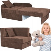 Kanapa sofa dziecięca BONI narożnik lewy lub prawy BRĄZOWY Family Meble