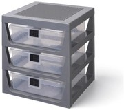 Szary organizer z 3 szufladami Storage - LEGO®