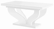 Stół VIVA 160(256)x89 biały połysk rozkładany HUBERTUS
