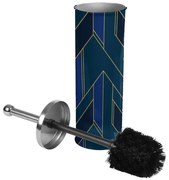 Ciemnoniebieska metalowa szczotka do WC Achille – douceur d'intérieur