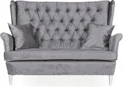 Sofa Uszak KLASYCZNA SZAROŚĆ hydrofobowa LUXUSOWA