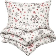 4Home Pościel mikroflanela Snowflakes, 160 x 200 cm, 70 x 80 cm, 160 x 200 cm, 70 x 80 cm