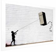 Plakat Latająca lodówka 60x40 cm bez ramy z marginesem ARTGEIST B