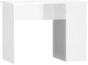 Biurko z półkami w kolorze białym z połyskiem F7-Z42