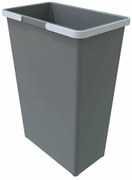 Elletipi Plastikowy kosz z uchwytami 35 l, szary