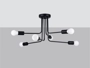Żyrandol NORAH 6 czarny SOLLUX  LIGHTING
