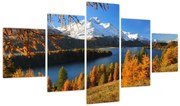 Obraz - Jesień w Alpach (125x70 cm)