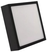 LED Plafon LED/12,5W/230V 3000/3500/4000K 17x17 cm czarny