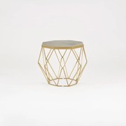 Stół 68x55x68 cm złoty glamour gl1715