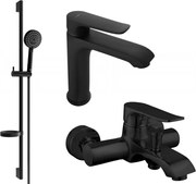 Mexen Pecos DS75 zestaw wannowy, czarny - 72703DS75-70