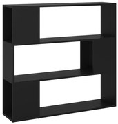 Czarny minimalistyczny regał otwarty S7-A84