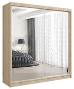 Szafa przesuwna - Debra 200 cm, dąb sonoma