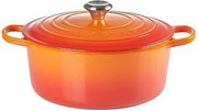 Okrągła kociołek Le Creuset Signature 28cm czerwony do piekarnika
