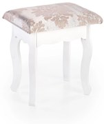 SARA konsolka biały, glamour, z lustrem, klasyczna, z siedziskiem, toaletka