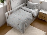 PrzytulneMieszkanie.pl PrzytulneMieszkanie.pl Pościel bawełniana do łóżeczka Renforcé PINTURA szara Rozmiar pościeli: 45 x 65 cm | 90 x 135 cm