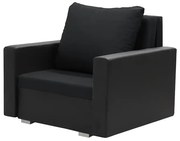 Fotel rozkładany 1 os z funkcją spania EKO Czarny