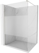 Mexen Kioto ścianka prysznicowa Walk-in 70 x 200 cm, transparent/szron 8 mm, nikiel szczotkowany - 800-070-101-97-35