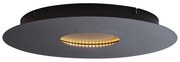 Nowoczesna lampa sufitowa czarna 40 cm z wbudowaną diodą LED z 3-stopniową regulacją ściemniania - Morning Nowoczesny Oswietlenie wewnetrzne