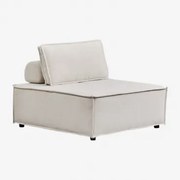 Moduł Centralny Do Modułowej Sofy Z Tkaniny Vermont Kremowo-beżowy Szenil - Sklum