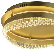 Lampa sufitowa złota, kryształki PRECIOSA 36W LED