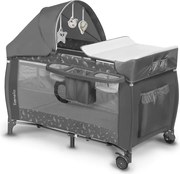 Lionelo - Łóżeczko turystyczne SVEN PLUS szare