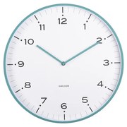 Karlsson 6011BL designerski zegar ściennyniebieski, średnica 40 cm