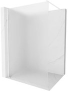 Mexen Kioto ścianka prysznicowa Walk-in 70 x 200 cm, szron 8 mm, biała - 800-070-101-20-30