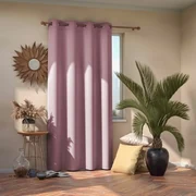 AmeliaHome Zasłona Blackout EYELETS różowy, 140 x 245 cm