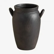 Wazon Ceramiczny Lizete Czarna - Sklum