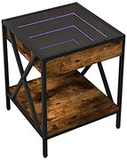 Stolik do salonu LED przydymiony dąb N1-C98