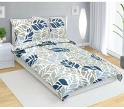 Pościel bawełniana Wariacja niebieski, 140 x 200cm, 70 x 90 cm