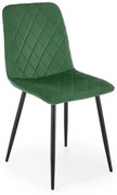 Krzesło tapicerowane K525 VELVET ciemne zielone HALMAR
