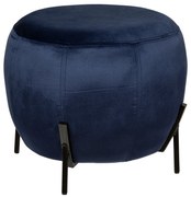 Taboret welurowy okrągły CALABAZA, Ø 43,5 x 36 cm