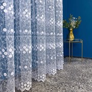 Firana haftowana Gloria tiul siatka przepuszczająca światło wys. 280 cm