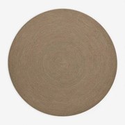 Dywanik Zewnętrzny Okrągły Ø200 Cm Z Polipropylenu Lisandra Moka Brown - Sklum