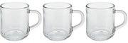 Komplet szklanych kubków do kawy Excellent 240 ml, 3 szt.