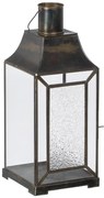 Metalowo-szklany lampion (wysokość 44 cm) – Ixia