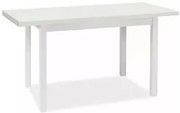 Stół rozkładany ADAM 120(160)x68 biały mat SIGNAL