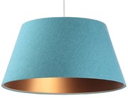 Niebiesko-miedziana lampa wisząca stożek - S410 G7-M76