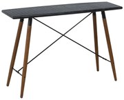 Czarna metalowa konsola 38x120 cm Oslo – Ixia