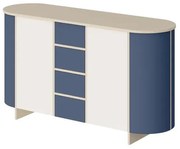 Komoda MEDUNO 163 2D4S granatowa/kaszmirowa HUBERTUS