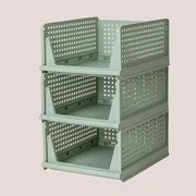 Zestaw 3 Organizerów Na Ubrania Evadin Celadón & ↑18,8 Cm - Sklum