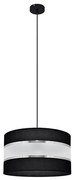Żyrandol na lince HELEN 1xE27/15W/230V śr. 35 cm czarny/srebrny