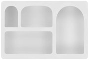 Biała wielopoziomowa półka 60 cm Bryne – House Nordic