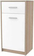 Wysoka komoda biała + sonoma S3-D01