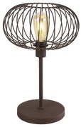 Klausen KL108018 - Lampa stołowa WIRE 1xE27/15W/230V brązowy